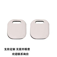 记事本丝带标签金属周边配件不锈钢方形空白书签刻字Logo吊牌批发