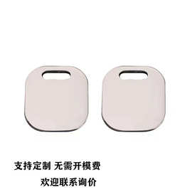 记事本丝带标签金属周边配件不锈钢方形空白书签刻字Logo吊牌批发