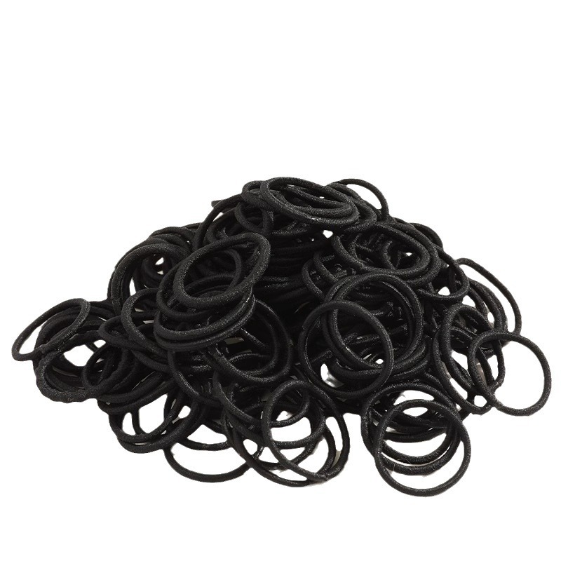 Banda de goma pequeña para niños, las mujeres negras que atan la cabeza no dañan la cuerda para el cabello, la cuerda para el pulgar del bebé, la cuerda para el cabello de las niñas, los accesorios para el cabello de verano