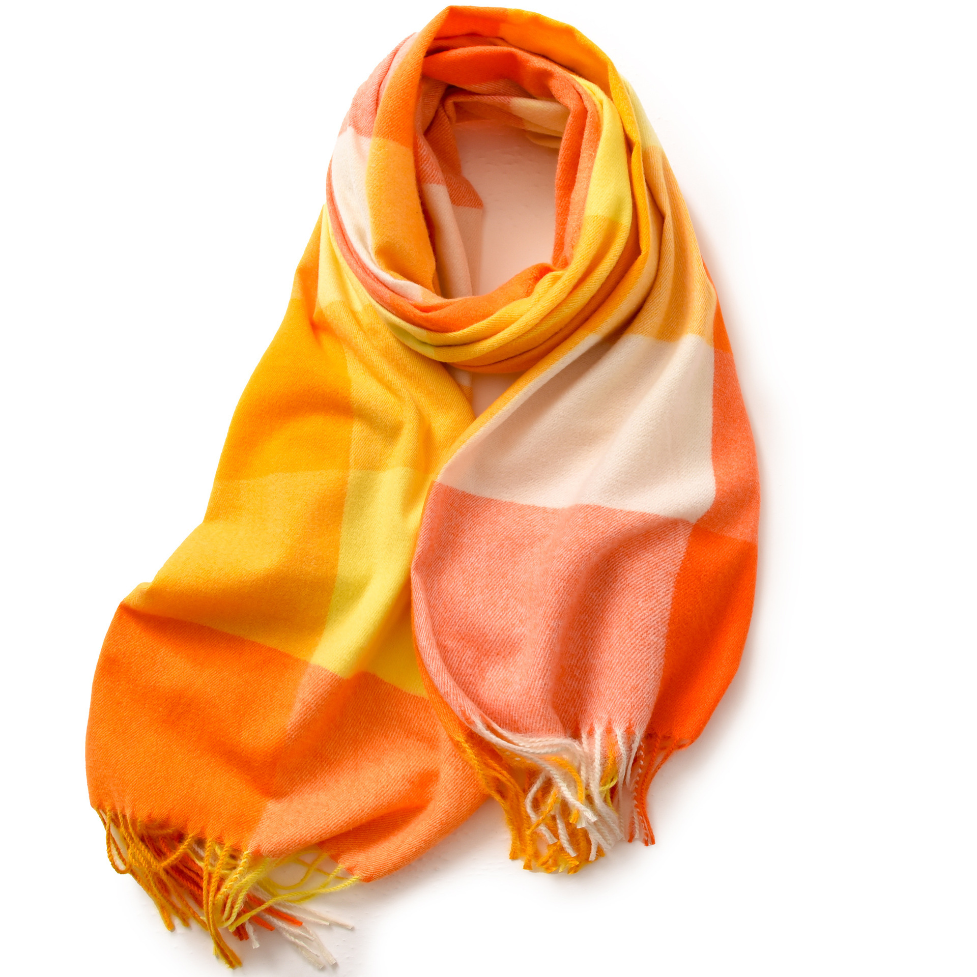 Buñuelo a cuadros para mujeres de otoño y invierno explosión de cachemira caliente buñuelo de oficina con buñuelo de alta calidad para mujeres de invierno