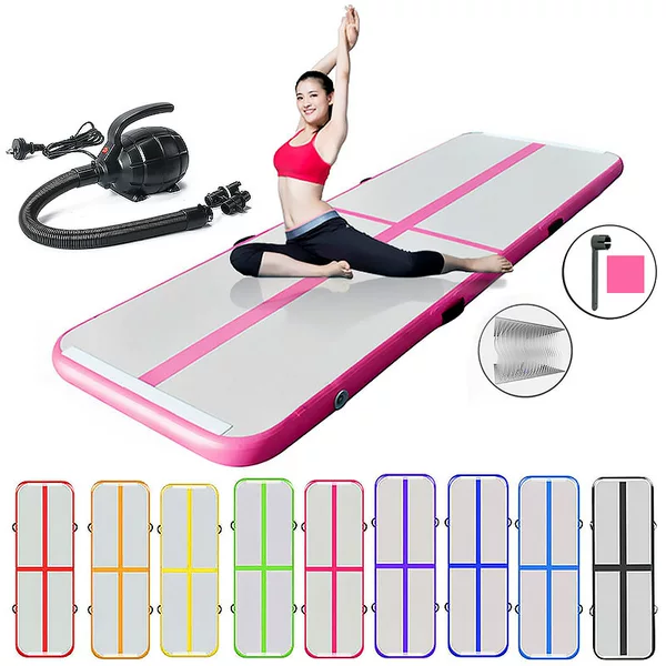 [Cross-border Supply] Inflatable Gymnastics Mat Taekwondo Flip Mat Parkour Multifunctional Sports Mat Air Cushion Manufacturer