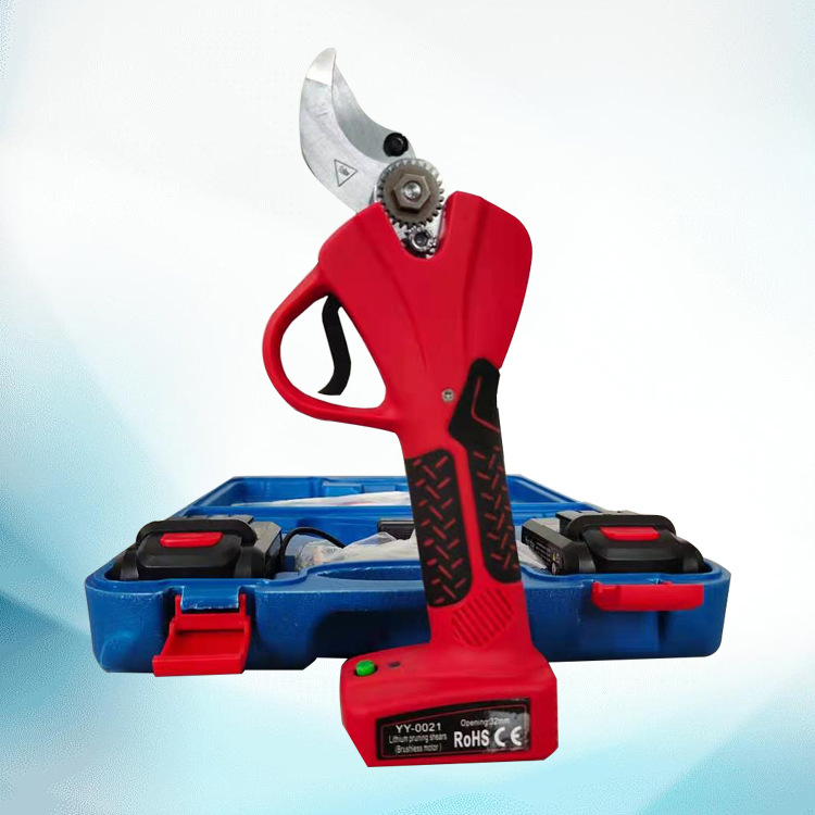 3公分电动果枝剪无线手持小型剪枝机园艺花卉枝条修剪工具剪树机