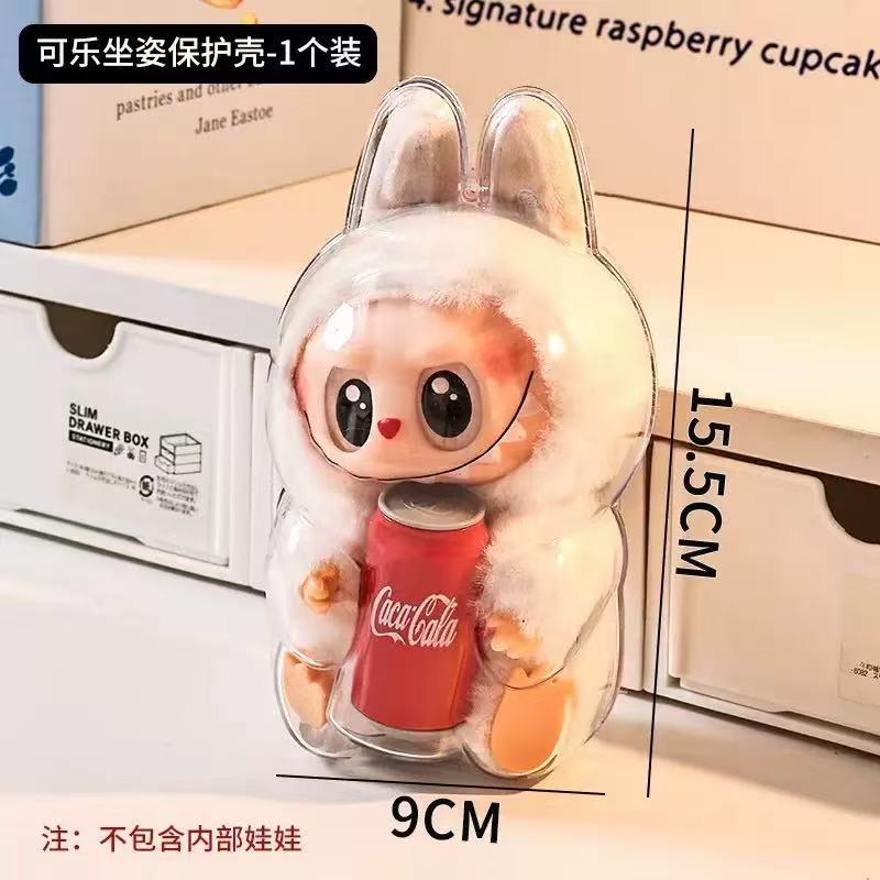 Labubu coke sitting posture protective case