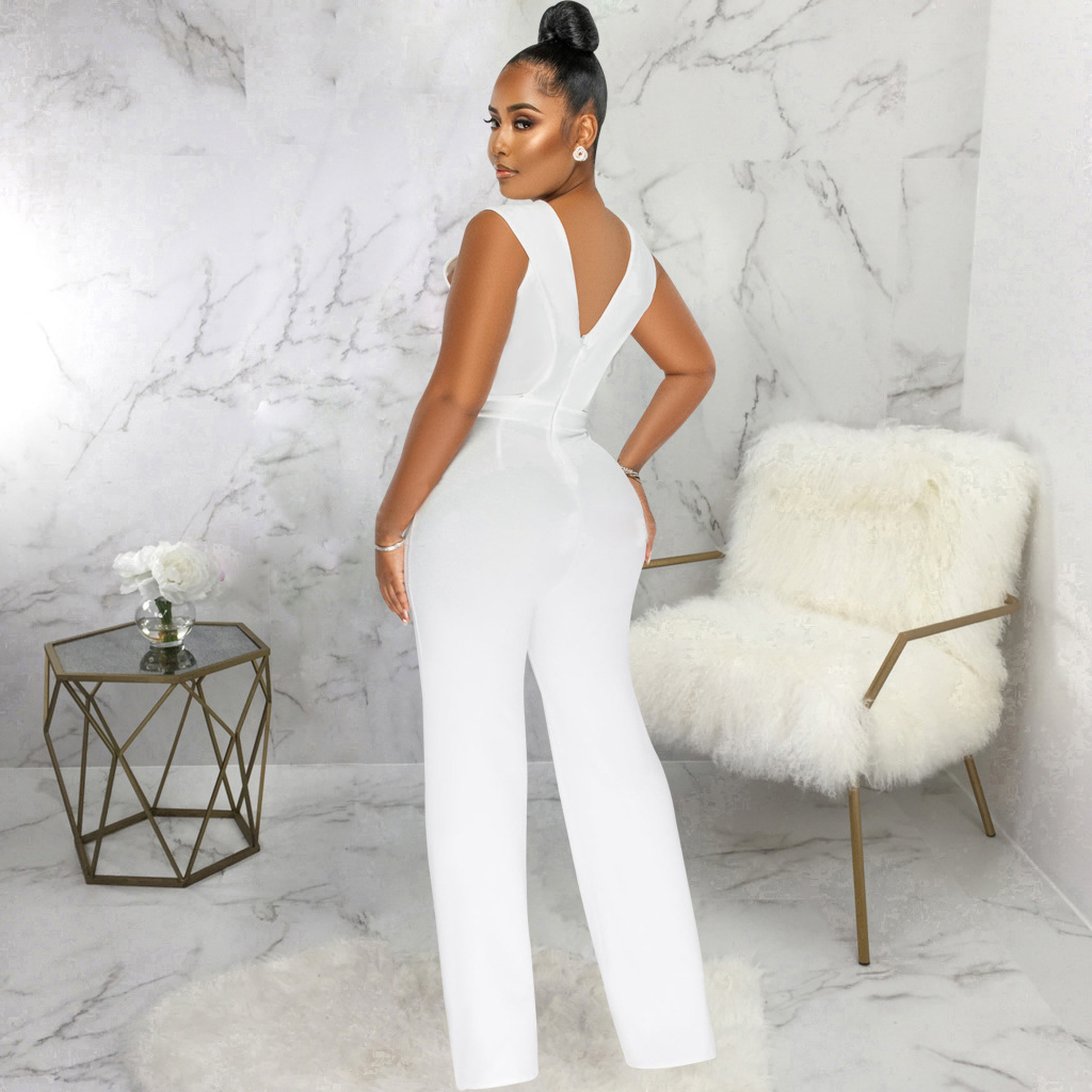 Women's Casual Daily Bodysuits Casual Streetwear Geometric Full Length Jumpsuits display picture 33