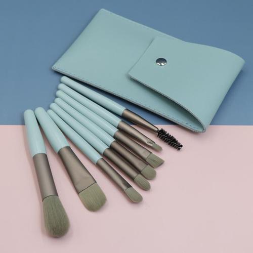 Makeup brushes, genuine macaron color small eight plastic eye shadow brushes, highlight brushes and beauty tools, etc.
