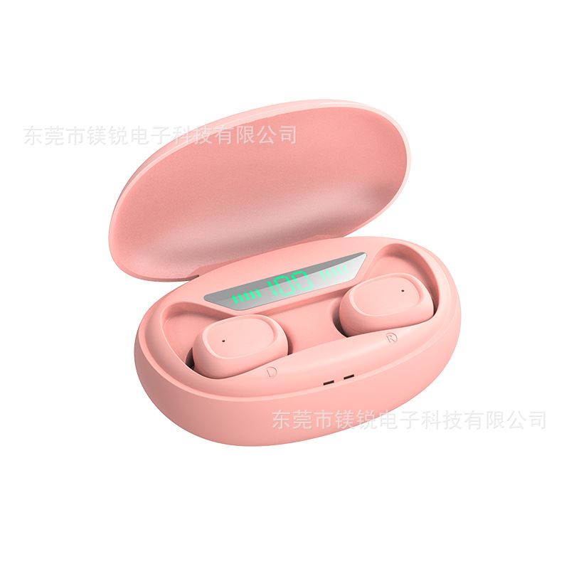 跨境爆款P20中英文私模定 制触摸数显耳机新款TWS无线蓝牙耳机5.1