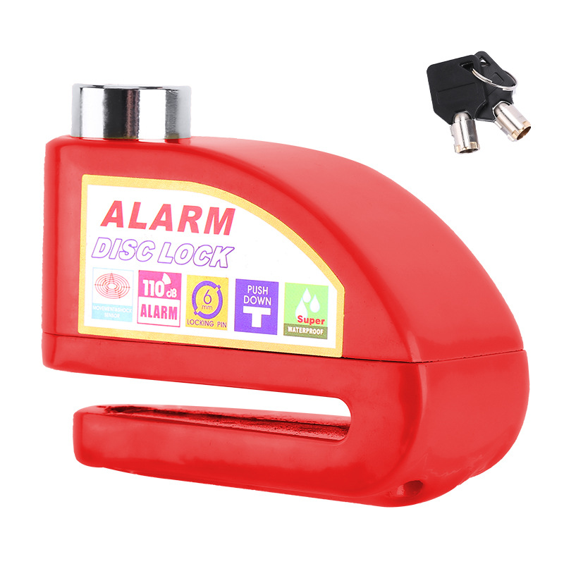 Bicicleta de freno de disco de bloqueo de alarma cerradura del coche eléctrico de disco de freno de la motocicleta bloqueo antirrobo equipo Jiuyue image 8