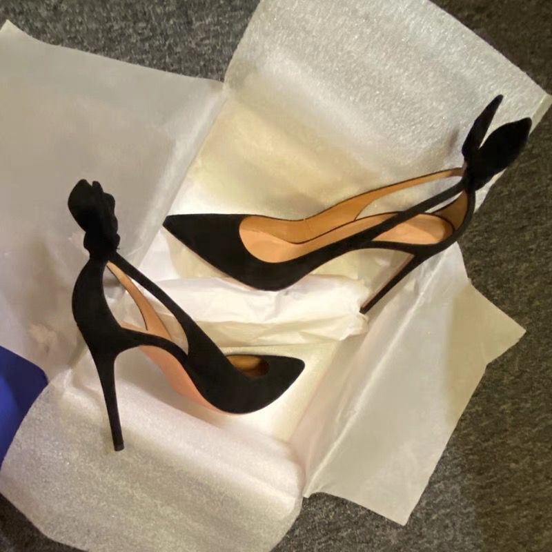 High Heels for Bed, Sexy New Style, Mature Pointed Toe, Versatile Professional Stiletto Heels, Black Suede High Heels for Bed, Sexy New Style, Mature Pointed Toe, Versatile Professional Stiletto Heels, Black Suede