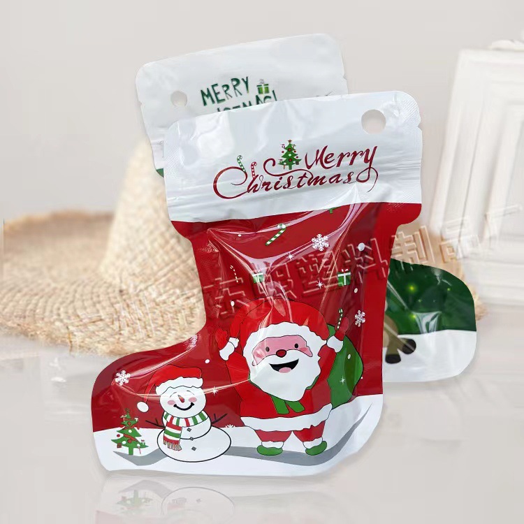 Calcetines de Navidad bolsa de regalo decoración de Navidad bolsa creativa pequeña decoración de la joyería bolsa colgante bolsa de Santa Claus