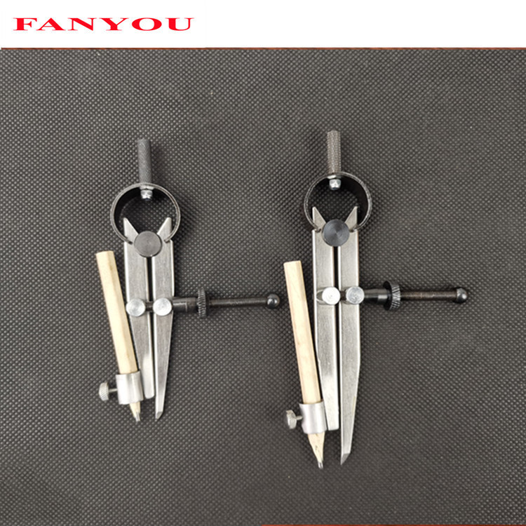 凡莜自产 带笔套扁腿弹簧卡规 划线规 划线器 间距规 圆规 分规