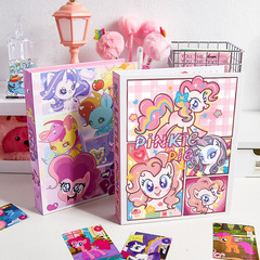 Collectible My Little Pony Card Album, Blind Box Cards, 4-Grid Card Holder, Trading Cards, Transparent Game Cards