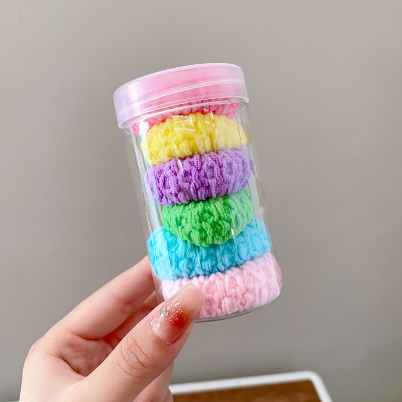 Cola de caballo alta cuerda para el cabello cuerda para el cabello para mujer anillo rojo neto 2025 nueva banda de goma alta elasticidad funda de cuero duradera tocado