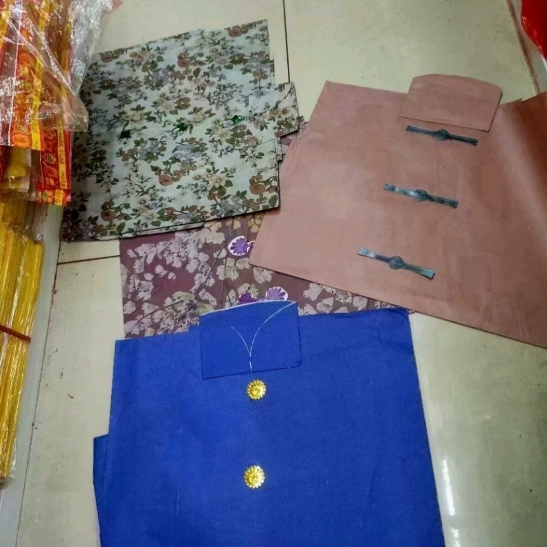 Бумажная одежда, принадлежности для похорон и поклонения предкам, бумажная холодная одежда, холодная одежда на фестивале Цинмин, одежда ручной работы, бумажный комплект одиночной одежды