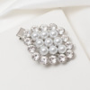 Fashionable hairgrip from pearl, Korean style, diamond encrusted, suitable for import