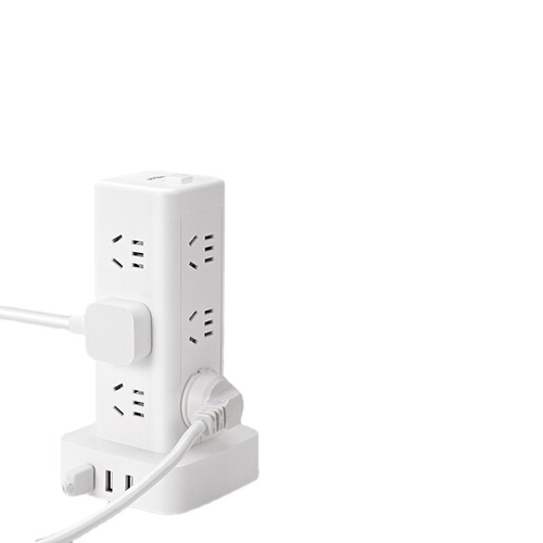 Delixi vertical office socket smart power strip with USB wiring board overload protection plug-in power strip