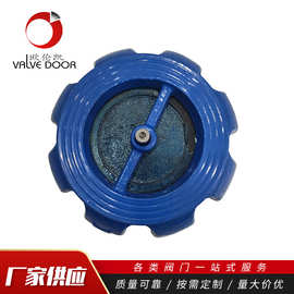 H71XT-16对夹式消声止回阀 球墨铸铁南瓜式止回阀