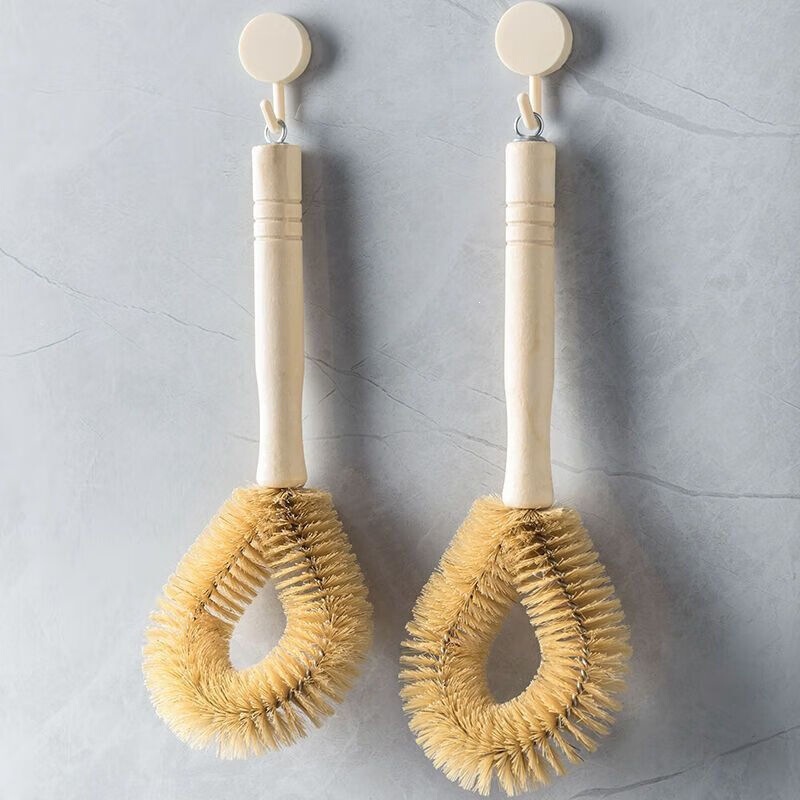 Wooden Handle Bristle Pot Cleaning Brush, Hanging Type, Powerful Oil Removal, Household Kitchen Iron Pot Non-Stick Pan Cleaning Brush, Magic Tool for Cleaning Pots Wooden Handle Bristle Pot Cleaning Brush, Hanging Type, Powerful Oil Removal, Household Kitchen Iron Pot Non-Stick Pan Cleaning Brush, Magic Tool for Cleaning Pots