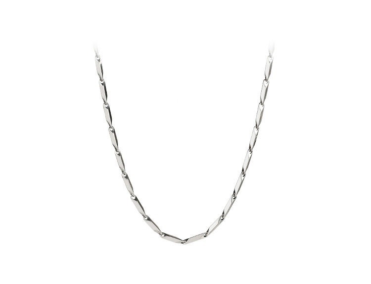 Daily, Street Occasion Simple Style Solid Color Titanium Steel Plating Necklace