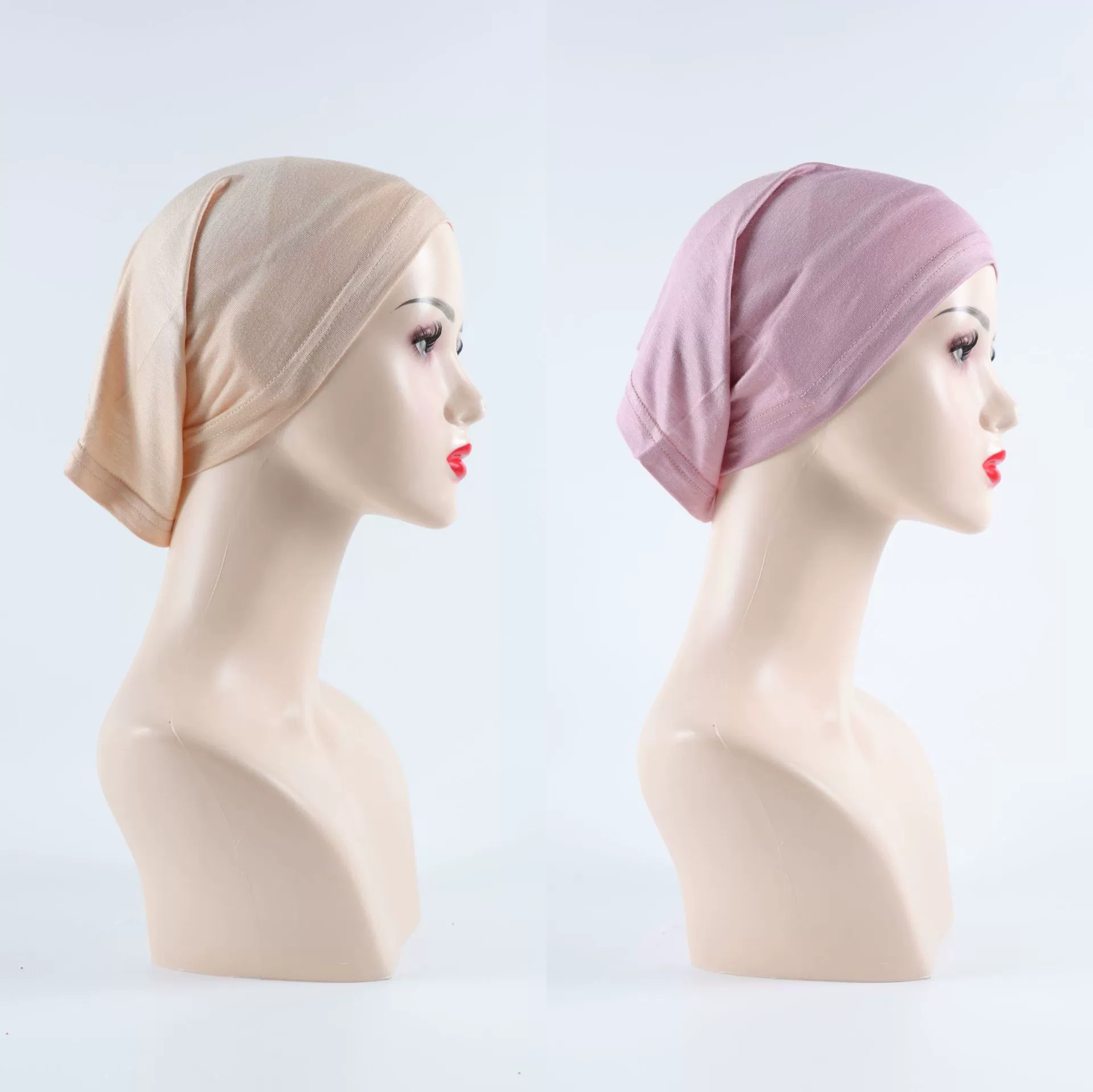 Оптовая продажа: Фабричные разноцветные готовые к использованию базовые шапочки-трубочки из вискозного джерси с эластичной внутренней отделкой из мерсеризованного хлопка