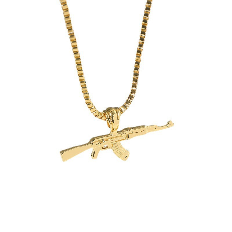 Ak47 Gun Pendant Necklace Fashion Jewelry For Men And Women_voghion.com
