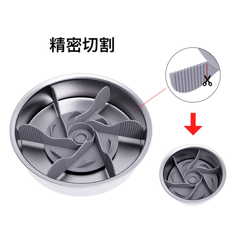 Amazon transfronteriza ventosa giratoria Slow Food Bowl corte mascota lamiendo estera perro gato de silicona tazón de comida lenta