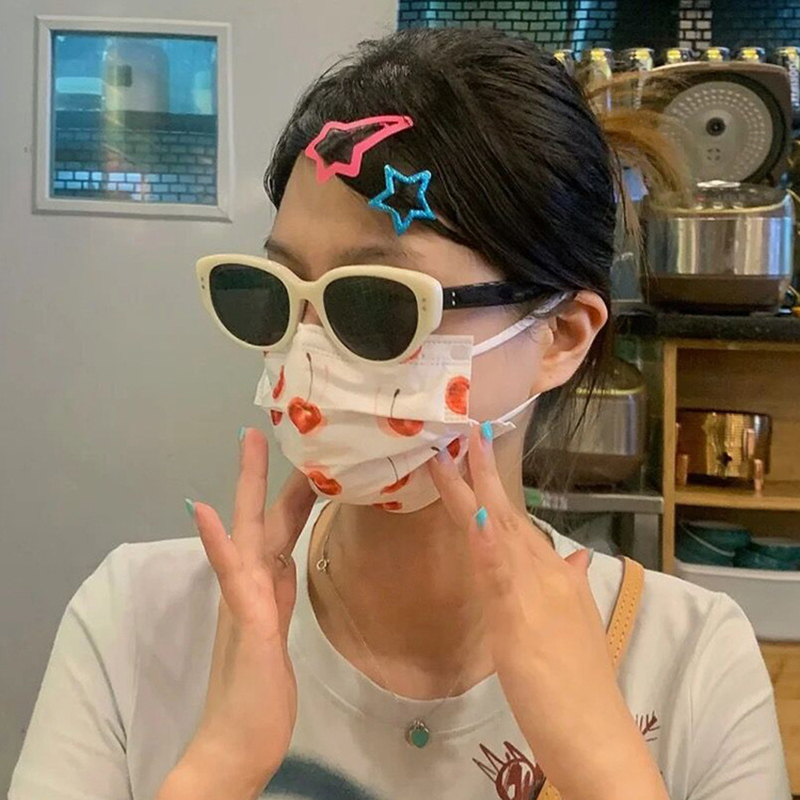 白色猫眼太阳镜网红墨镜2025新款ins欧美辣妹风造型拍照女潮高级|undefined