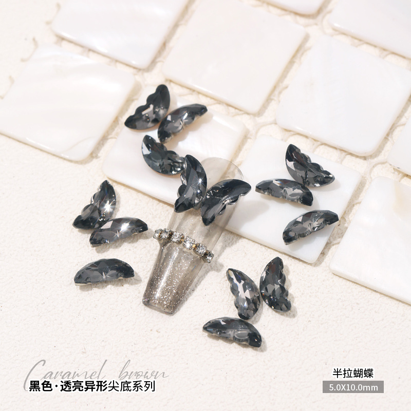 반쯤 당겨진 나비 5x10mm 싱글