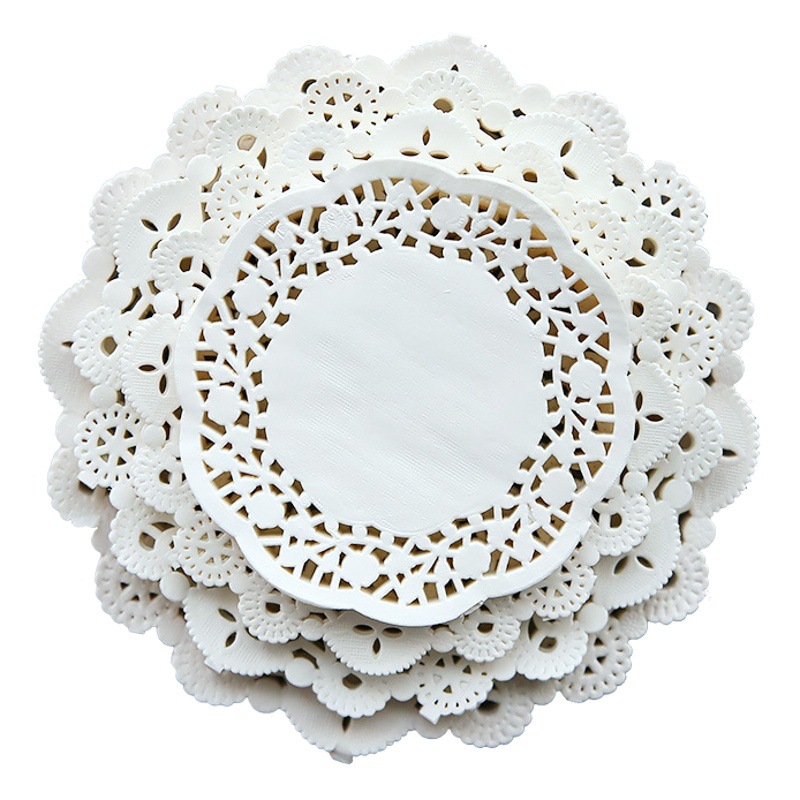 Encaje hueco mano cuenta pegatinas chica corazón material de base Fondo DIY decorativo vintage pegatinas papel de embalaje