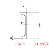 UPN�W�˲��400Ҏ��400*110*14*18���|S355J0�͵͜ز��|