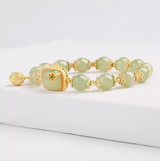 Step by step Lotus cube sugar Lotus bracelet female summer niche design