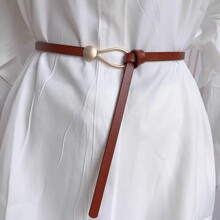 女士腰带2025年新款时尚百搭ins风腰链连衣裙打结装饰收腰细皮带