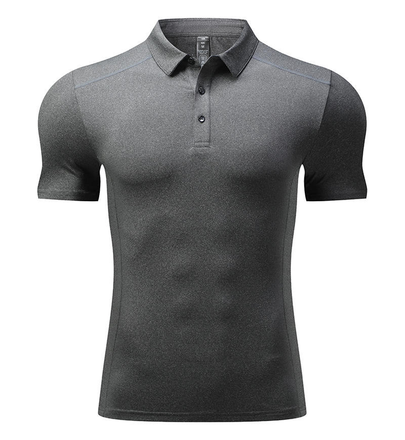 Camiseta de solapa de ropa de polo de hombro de alta gama para hombres