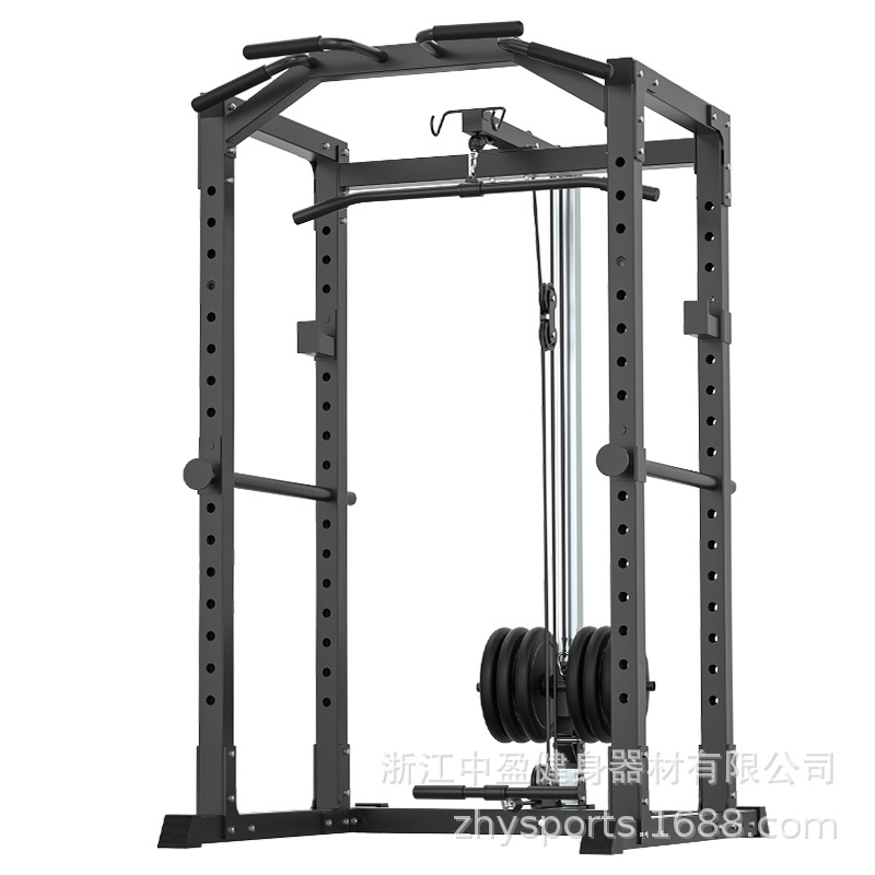 Integral de una pieza entrenador Smith máquina de pórtico equipo de fitness hogar combinación Squat rack multifuncional pájaro volador