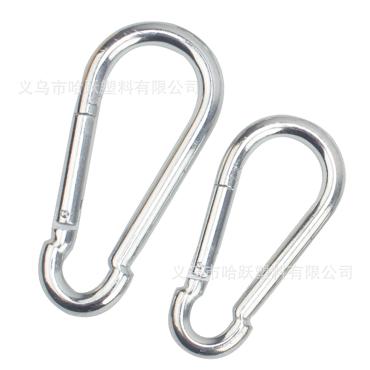 Nuevo gancho de hierro galvanizado Q235 con cierre de resorte para exteriores, mosquetón para escalada, anillo de conexión y gancho para cadena de mascotas