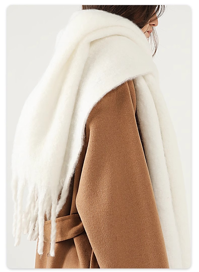 Mohair de couleur unie pour filles 2023 automne et hiver nouvelle version coréenne polyvalente étudiant i mitation cachemire châle chaud_voghion.com