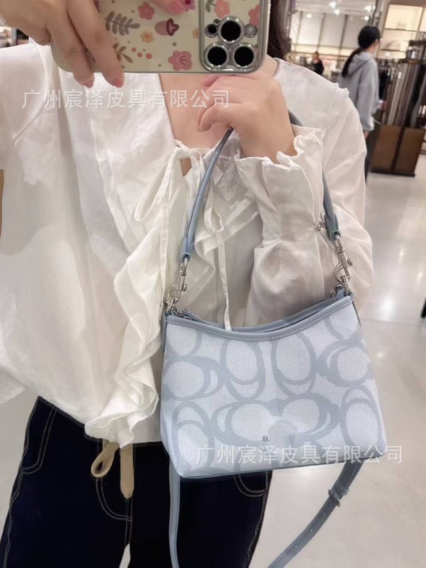 寇家2025高品质Laurel流浪包经典新款配色老花腋下包单肩斜挎女包|undefined