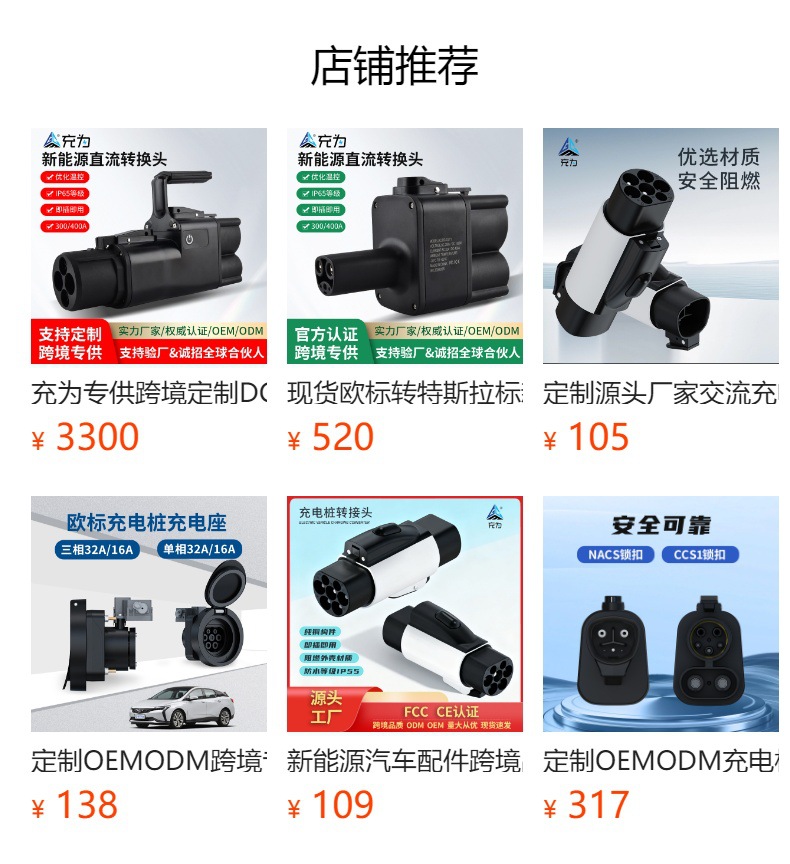 NACS to CHAdeMO charging station adapter, factory-customized Tesla standard to Japanese standard DC adapter