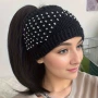 秋冬女士手工休闲头巾帽