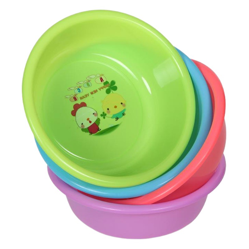 Household plastic basin washbasin wholesale stall gift plastic washbasin advertising plastic basin printed logo