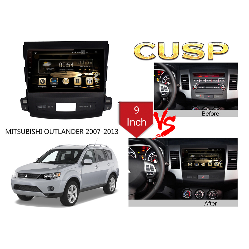 Car Android Smart Navigation Screen for Mitsubishi Outlander 2007-2013