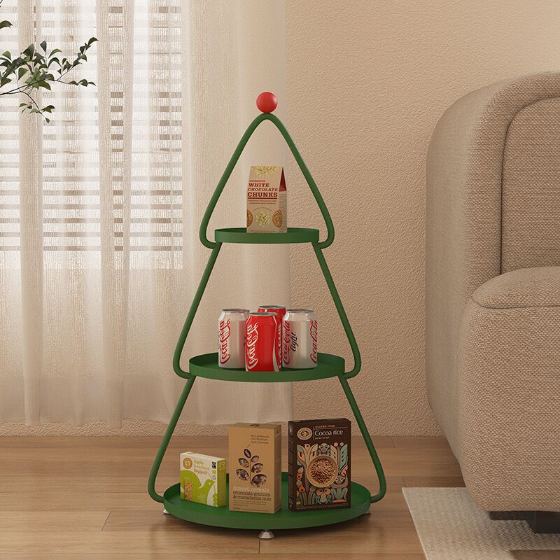 Creative Christmas Tree Side Table modern simple sofa multi-layer vertical partition bedside snack storage Internet celebrity storage rack