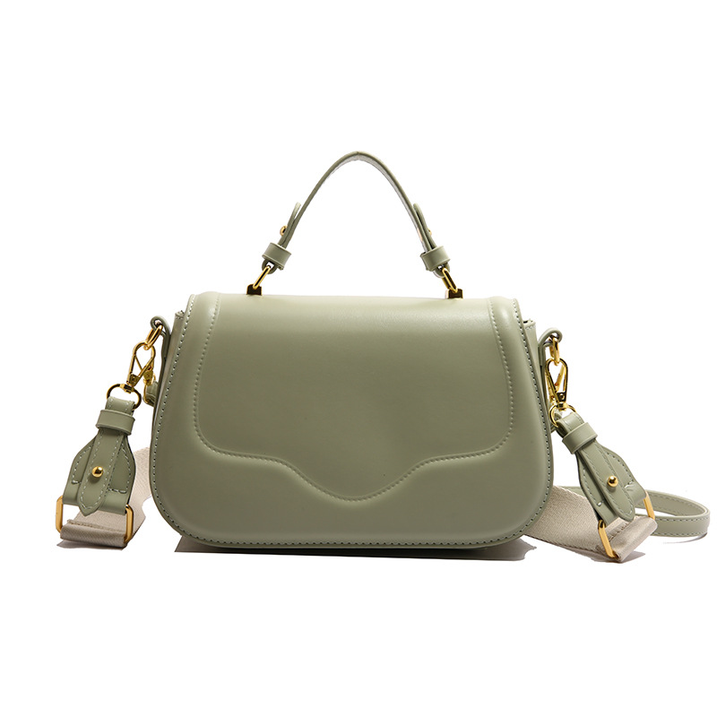 Bolso de moda coreano 2025 verano nuevo bolso femenino simple bolso de hombro ancho bolso de mensajero diario