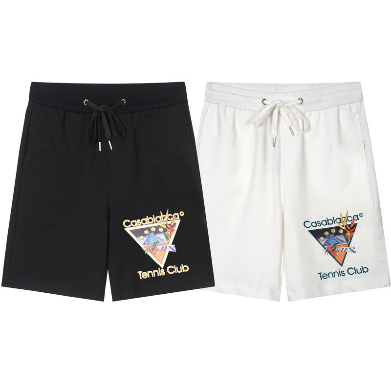 American fashion brand shorts new style Casa Blanca Tennis Club court letter print casual sports shorts