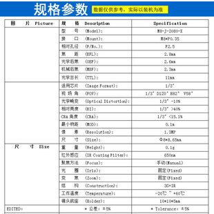 M8�ӿ�2.8mm�����V���R�^����ȫ��1/3"����120�� ��Ę�ߴa�O��