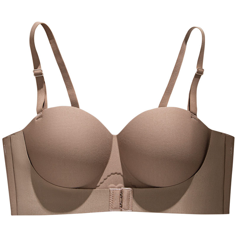 Ropa interior sin tirantes para niñas sujetador anti-flacidez sujetador inalámbrico Delgado push-up pequeño pecho ropa interior sin costuras