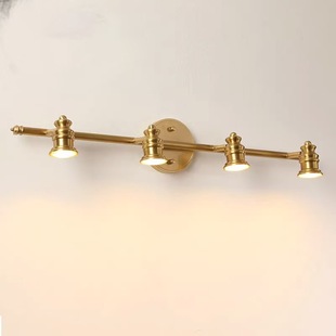 Cross-border supply all-copper American retro simple mirror headlight bathroom mirror lamp French mirror cabinet bathroom lamp