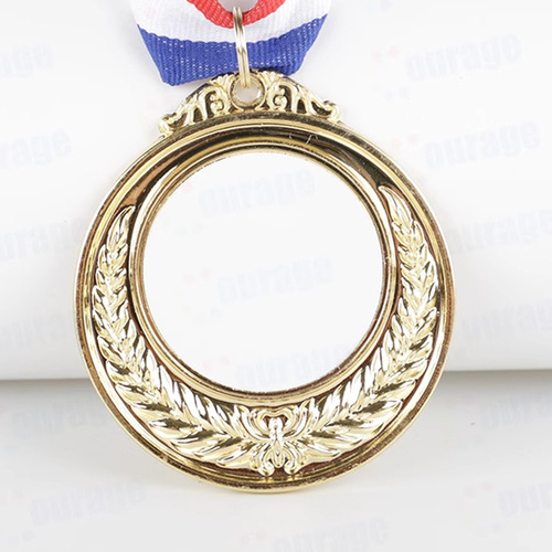 Customizable blank heat transfer aluminum medal marathon metal paint competition award medal sports event