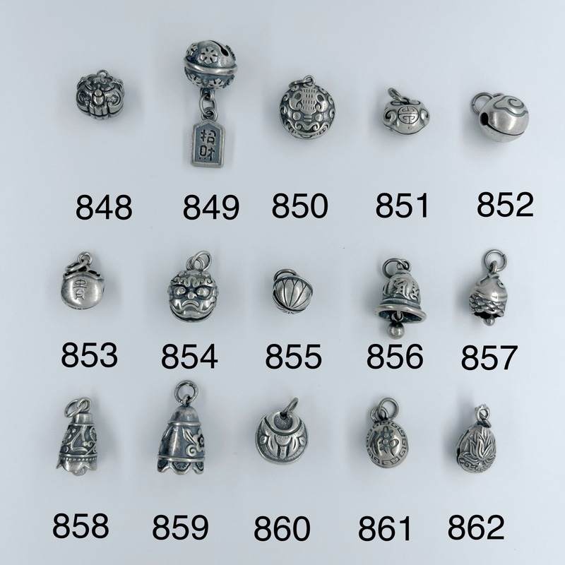 848 Shanxi Retro Old Silver 37 Silver DIY Cultural Toy Accessories Accessories Finely Crafted Old Imitation Sterling Silver Does Not Fade