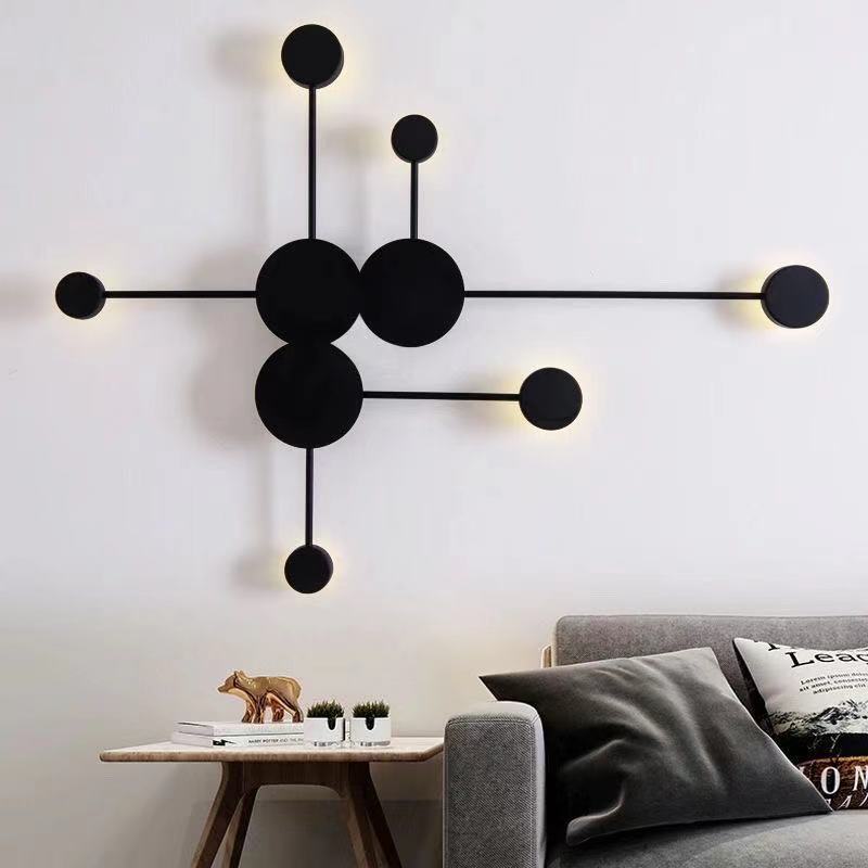 Luz de pared transfronteriza iluminación de pared de fondo nórdica posmoderna minimalista LED personalidad creativa Beidou sala de estar porche dormitorio