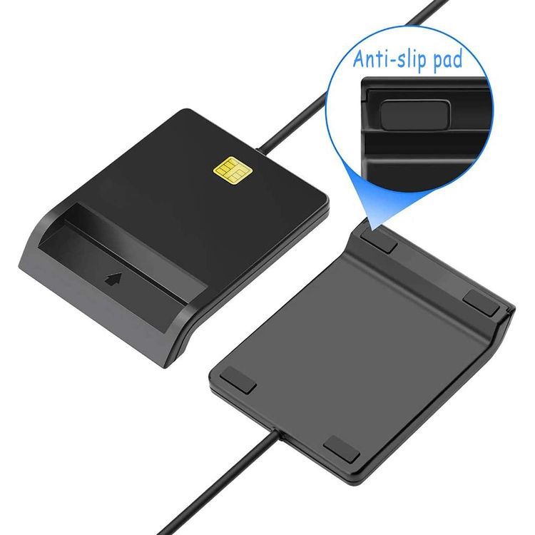 Lector de tarjetas inteligentes USB2.0, compatible con ATM, CAC, DNI, IC e identificación fiscal transfronteriza